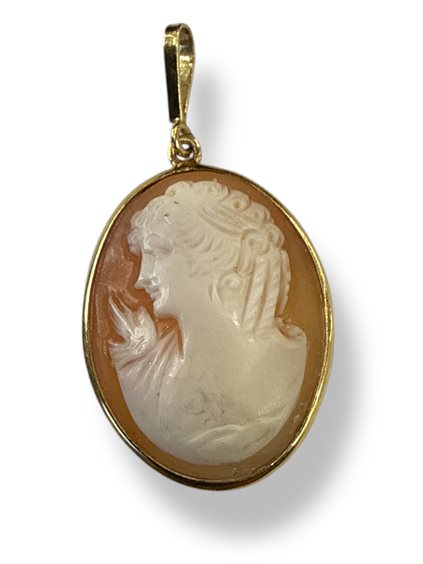 Anhänger Mandile 1922 Dame Cammei  in Silber Conchiglia 2MCICM103 - 2MCICM103